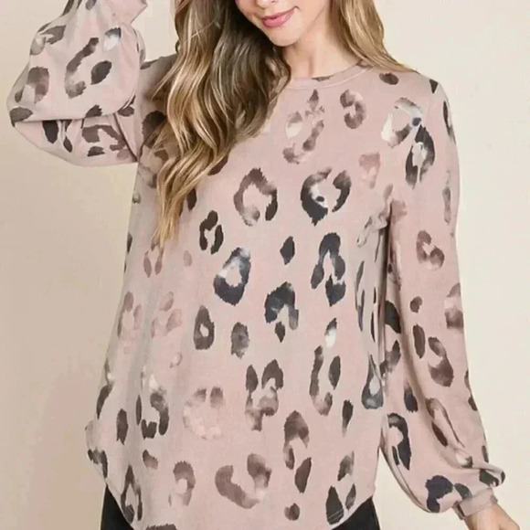 BRUSHED KNIT LOOSE FIT TOP - Picture 2 of 5